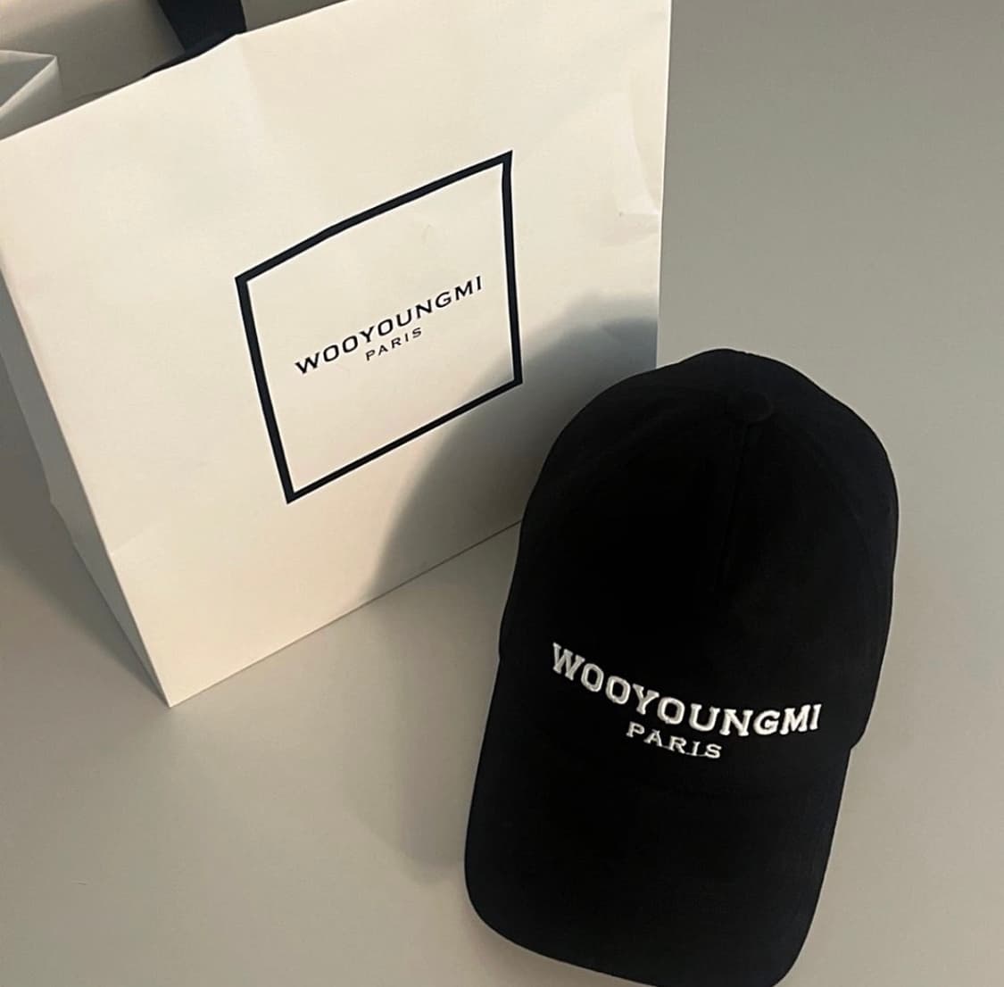 우영미 로고 볼캡 모자 상품이미지1