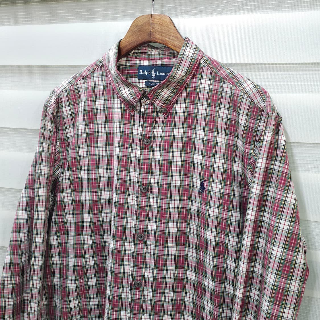 랄프로렌 슬림핏 체크 셔츠 - XL 상품이미지2