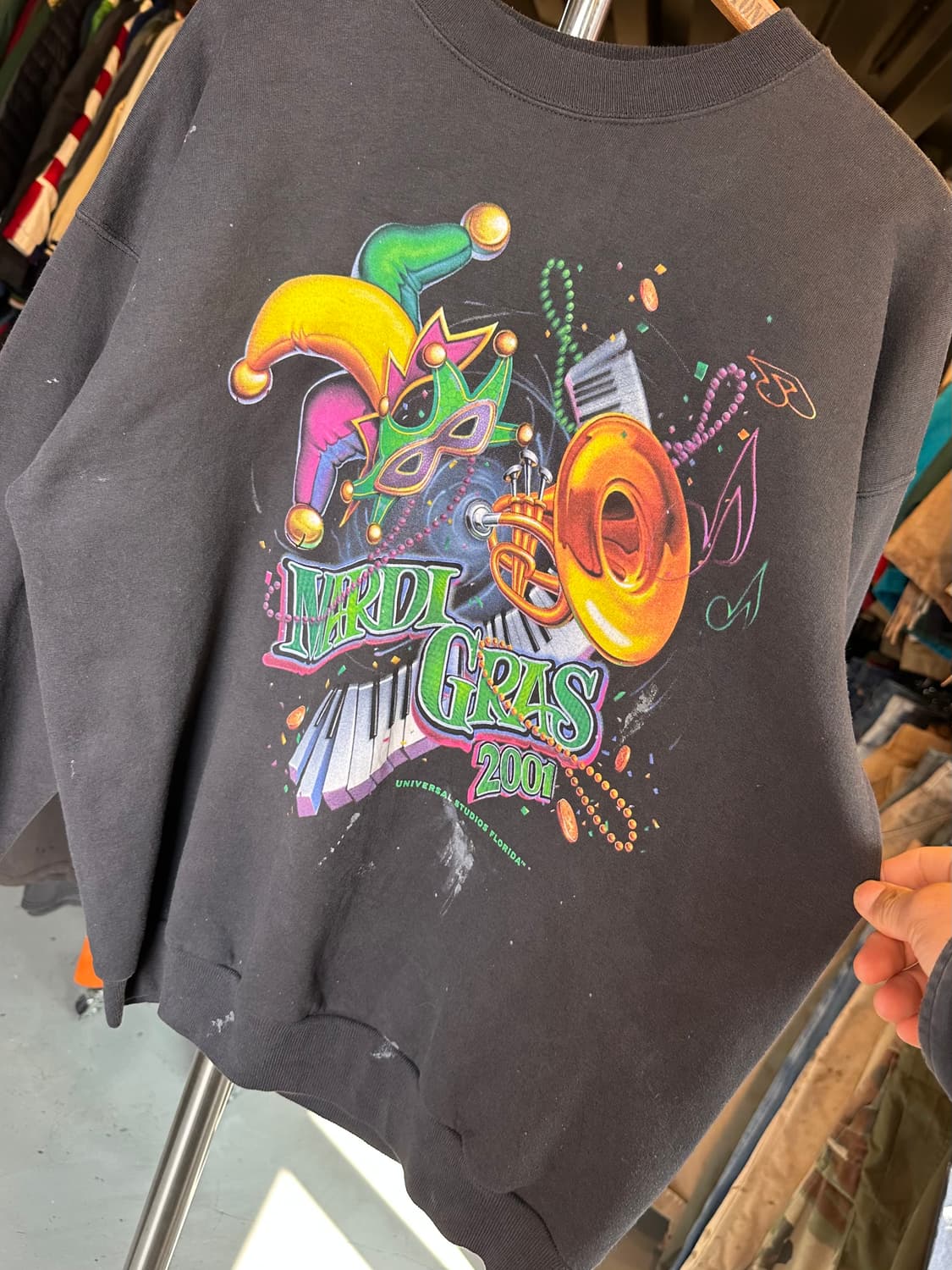 00s 유니버셜스튜디오 페인팅 스웻셔츠 2001 상품이미지2