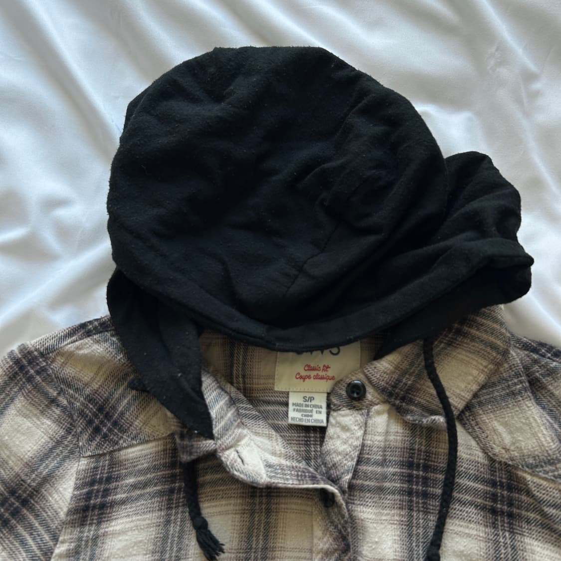 빈티지 코튼 후드 체크 긴팔셔츠 상품이미지8