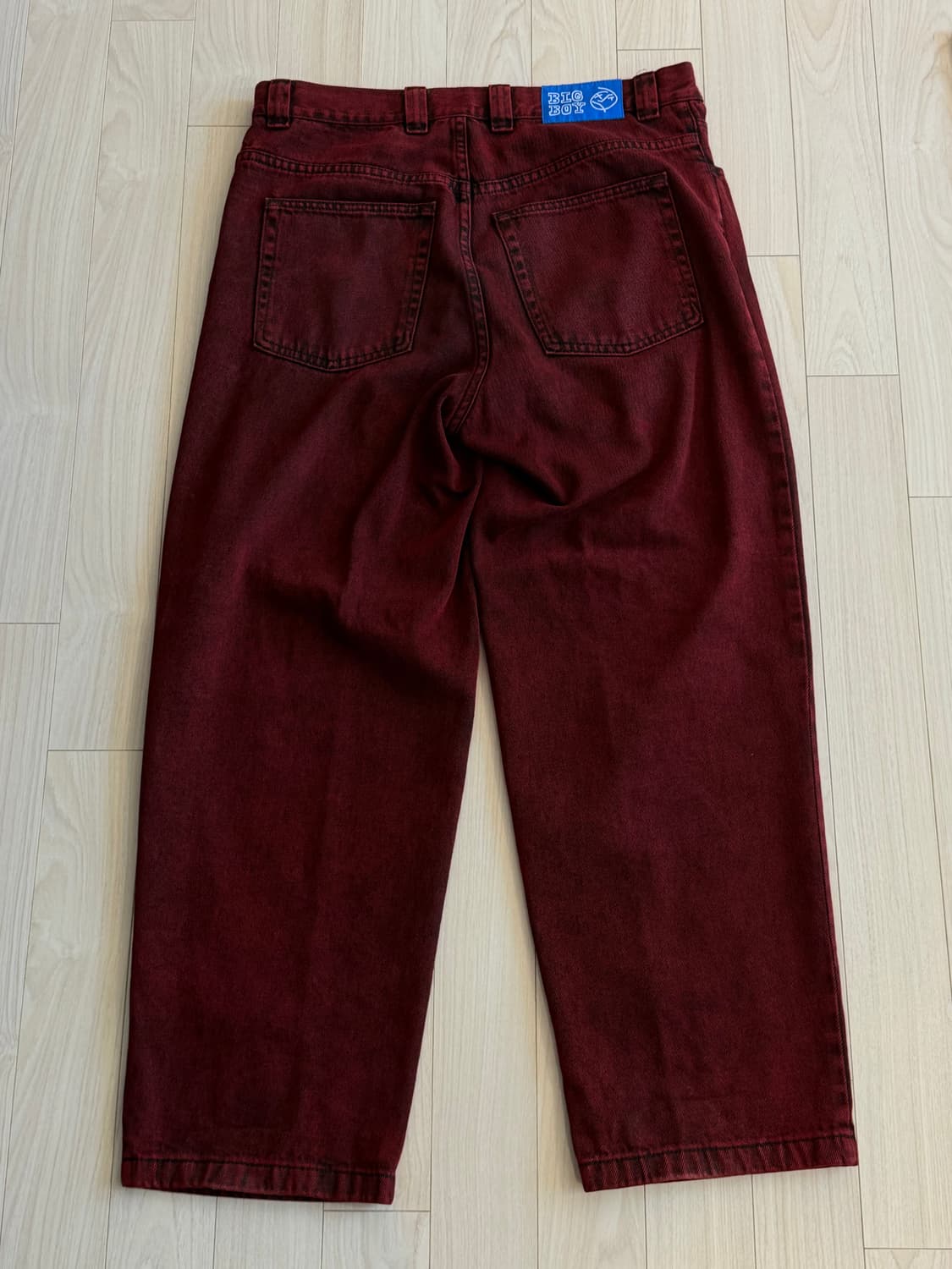 폴라스케이트 빅보이 팬츠 레드블랙 M 상품이미지2