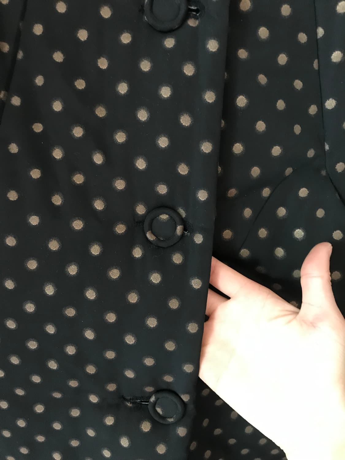 Dot padded coat🟤⚫️ 상품이미지2