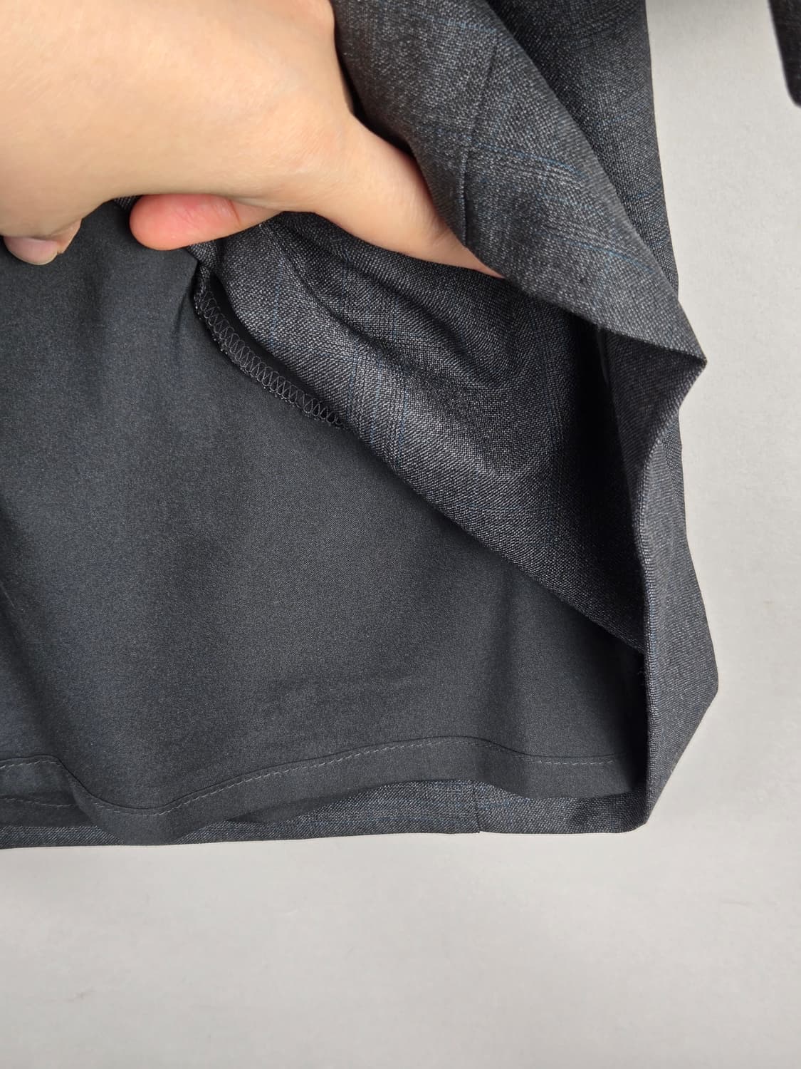 [무료배송]11AM 여성 F 스판 가오리 뒷트임 긴팔 셔츠 미니 원피스 상품이미지6