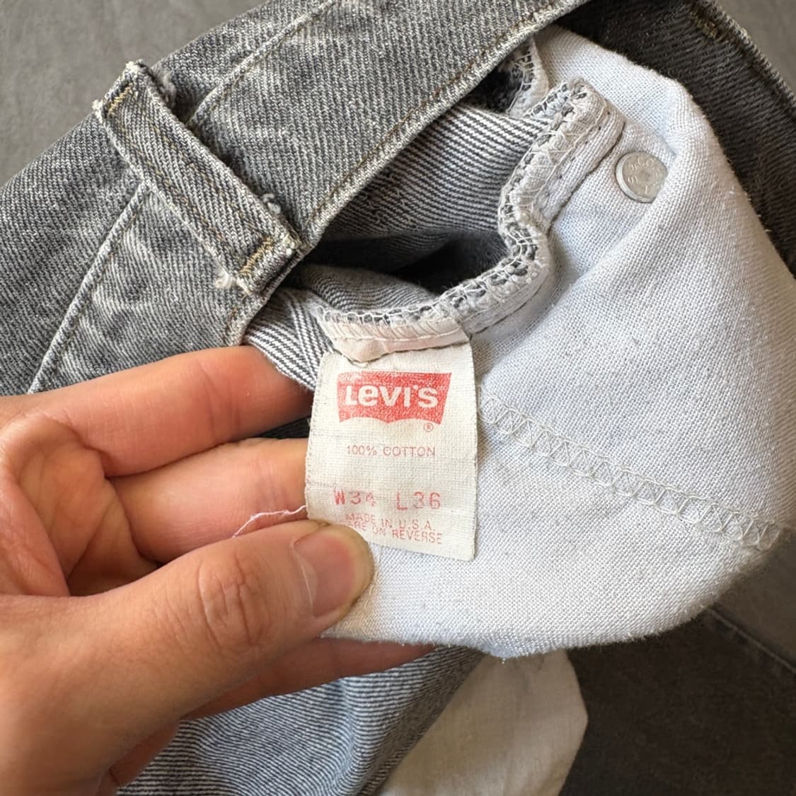 95년 미국 생산 리바이스 517 그레이 청바지  상품이미지5