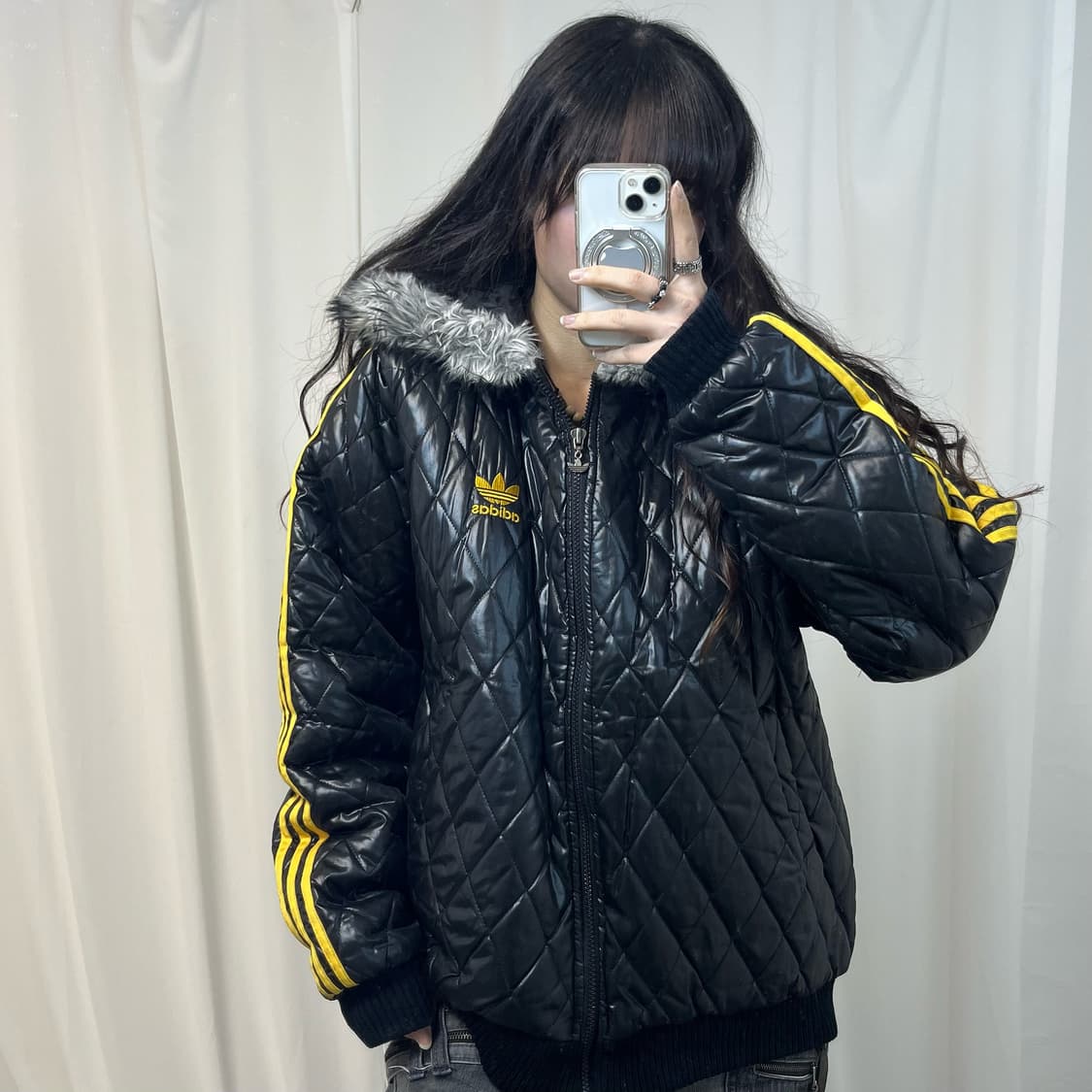 Adidas Oldschool Wolfjaw Trefoil padding 상품이미지1