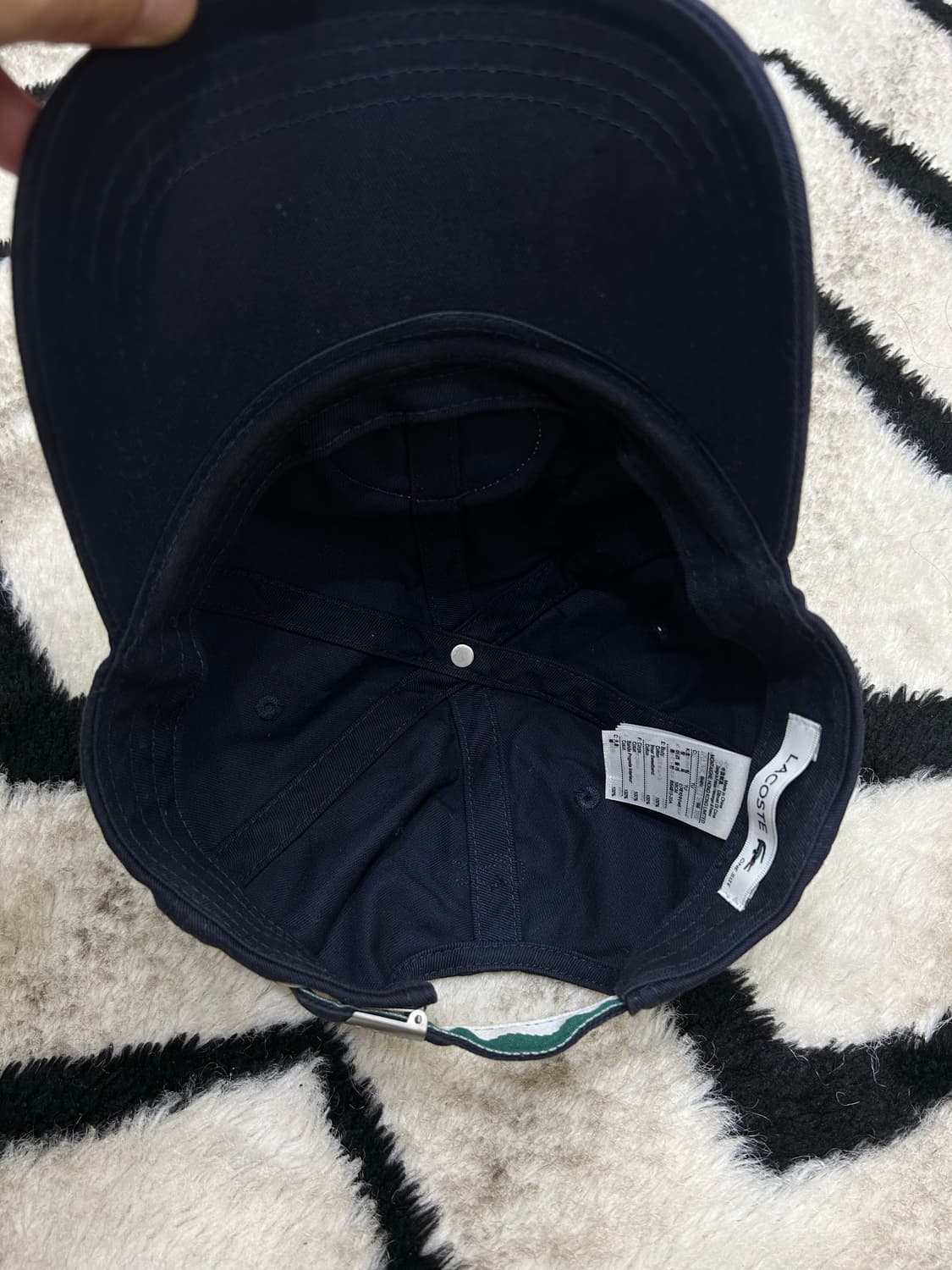 라코스테 헤리티지 코튼 캡/짙은네이비 상품이미지5