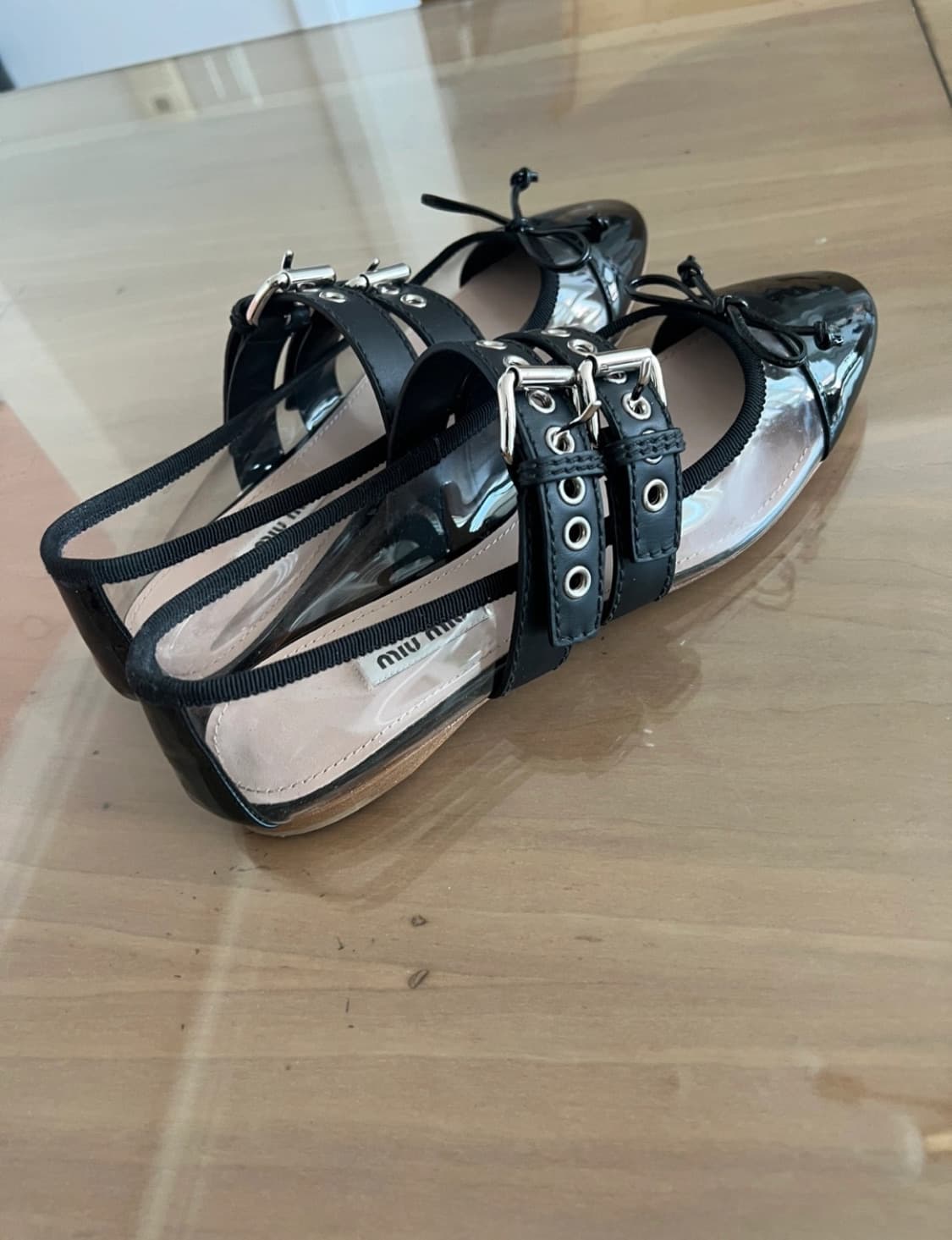 미우미우 발레리나 pvc 플랫 38 상품이미지2