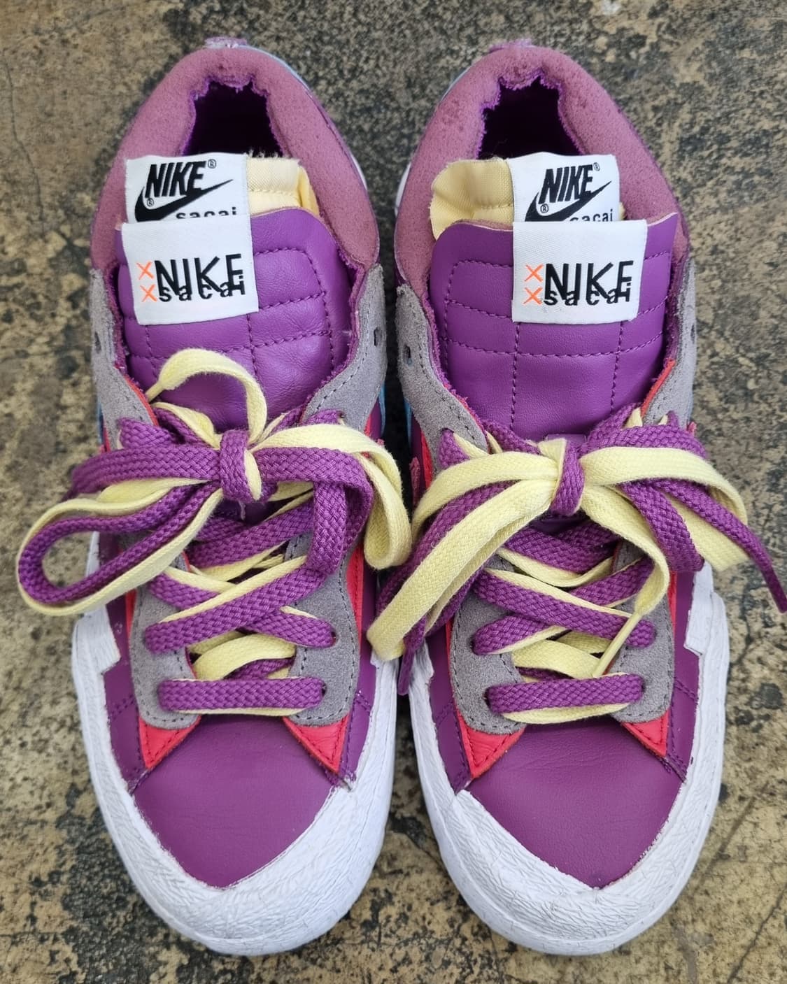 나이키 x 사카이 x KAWS 블레이저 로우 '퍼플 더스크' 상품이미지2
