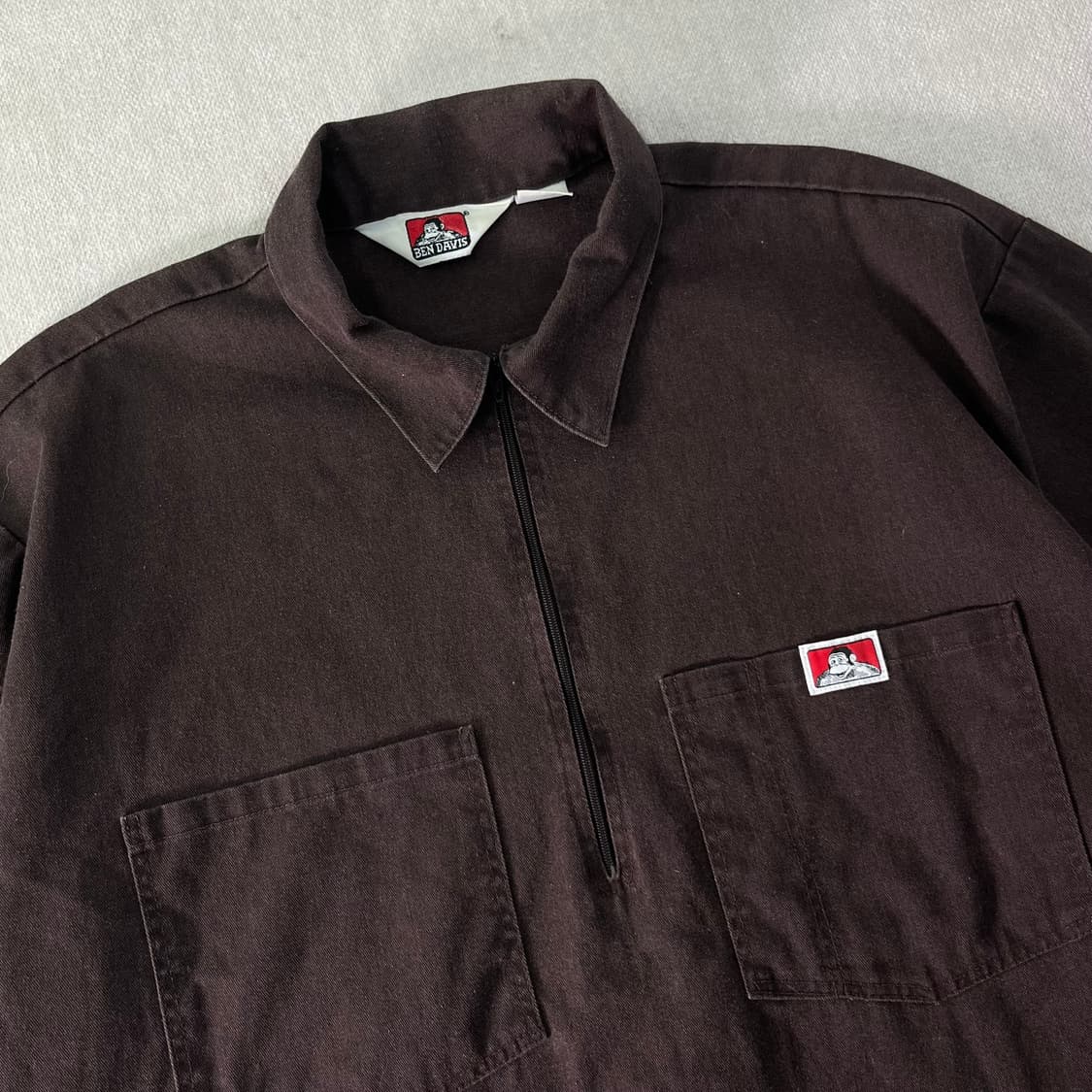 105 벤데이비스 반집업 카라 반팔 셔츠 상품이미지2