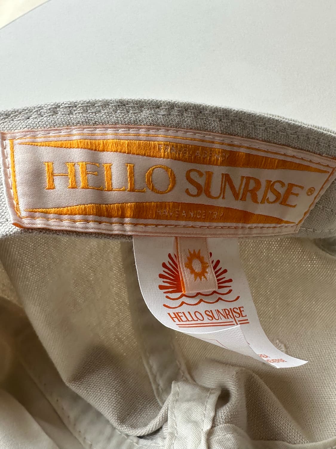 Hello Sunrise 워시드 로고 6패널 캡  상품이미지5