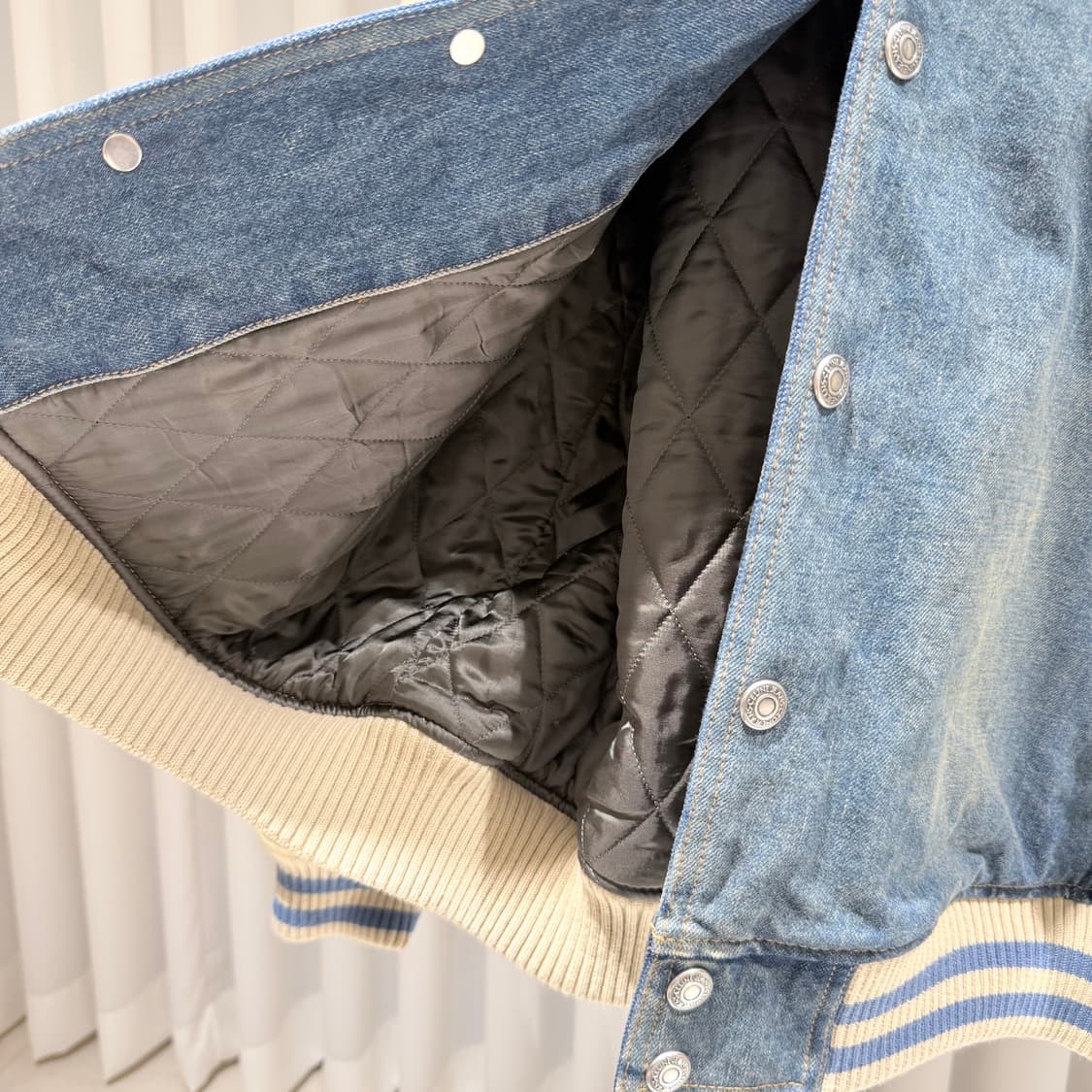 (A+/M) / 셀린느 데님 루즈 트리옹프 테디 트레일 워시 자켓 상품이미지5