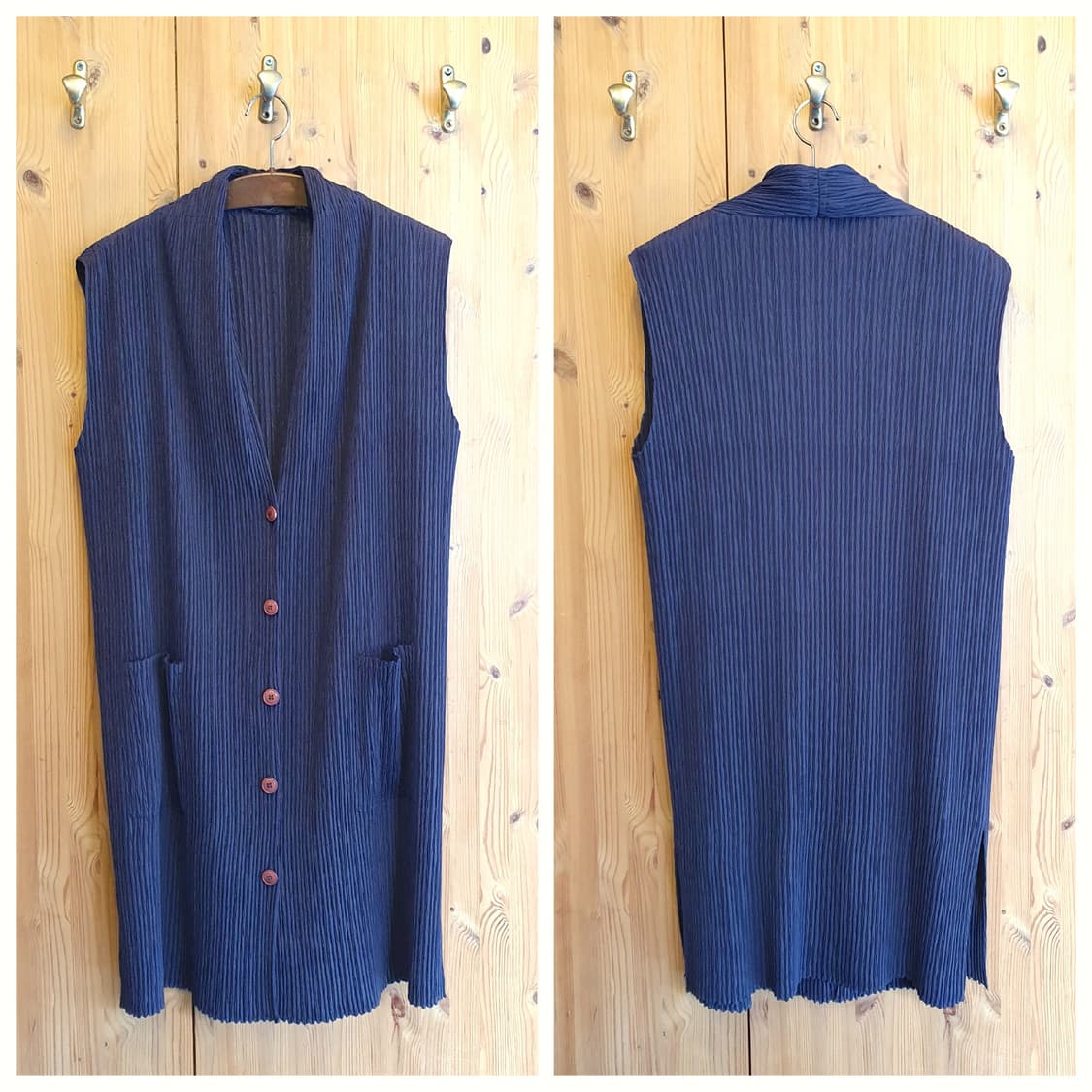 66/77.플리츠 롱 베스트 상품이미지1