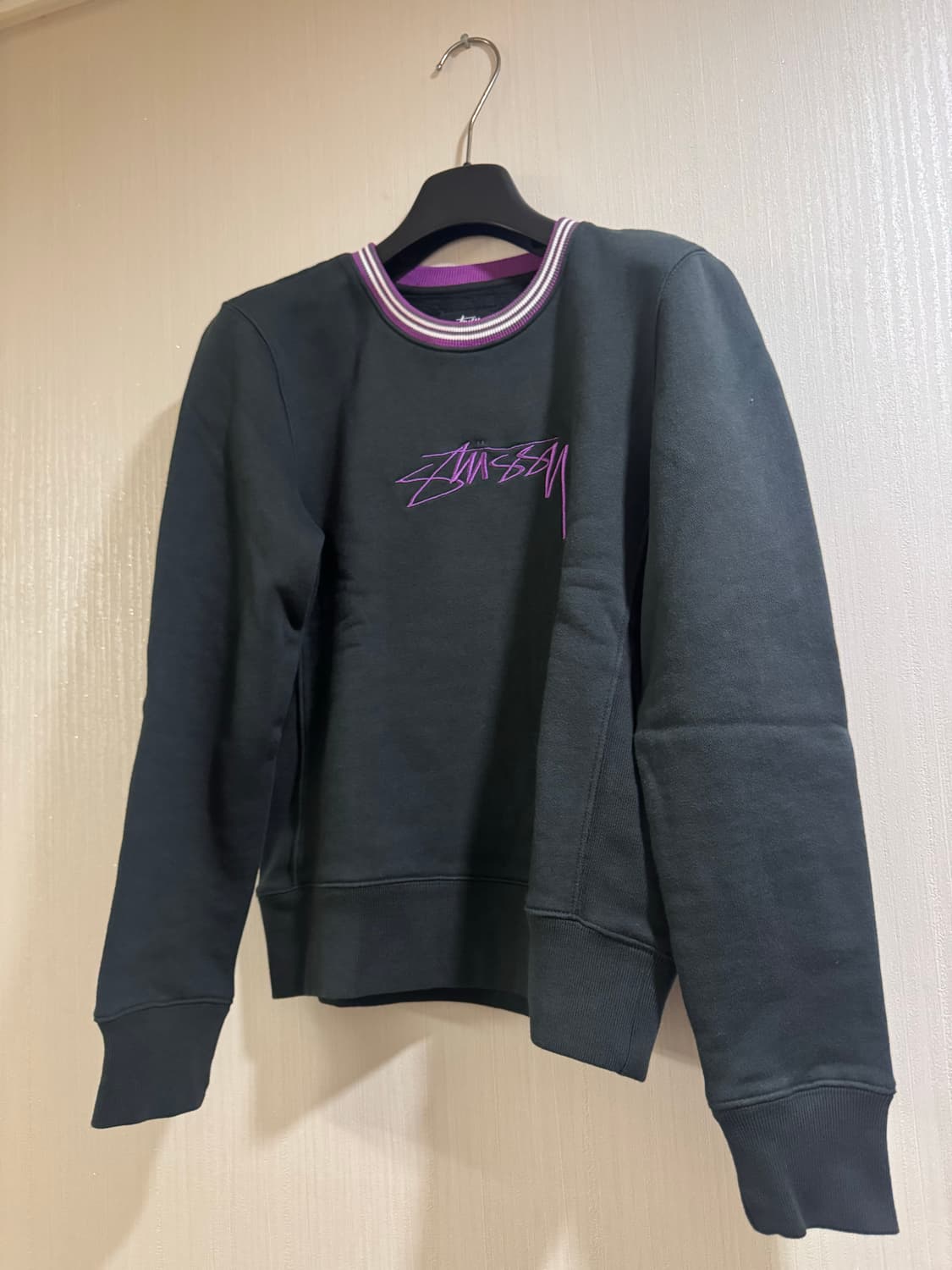 스투시 로고 크루넥 XS 상품이미지1