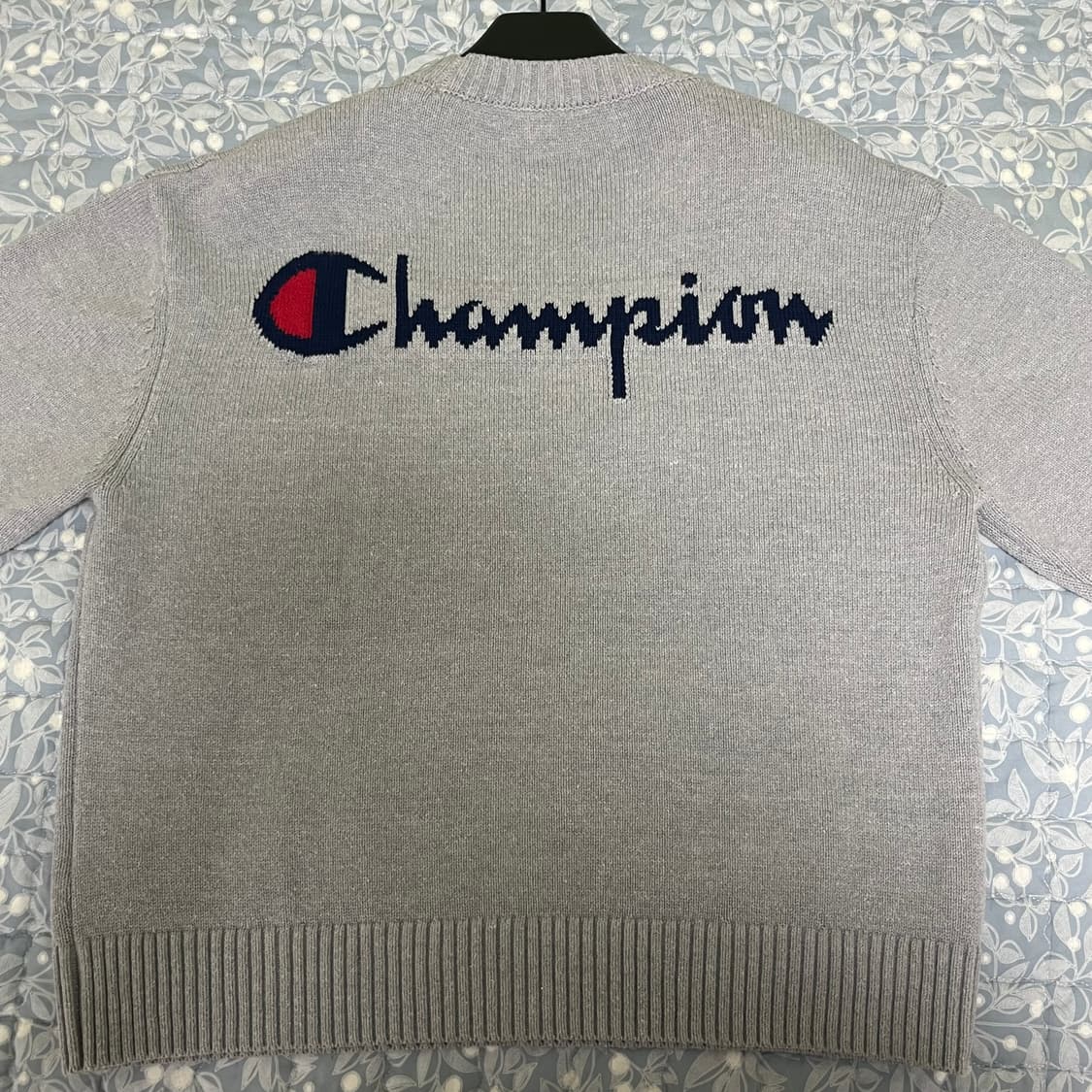 자라 X 챔피온 스트라이프 패치 니트 (L) 상품이미지2