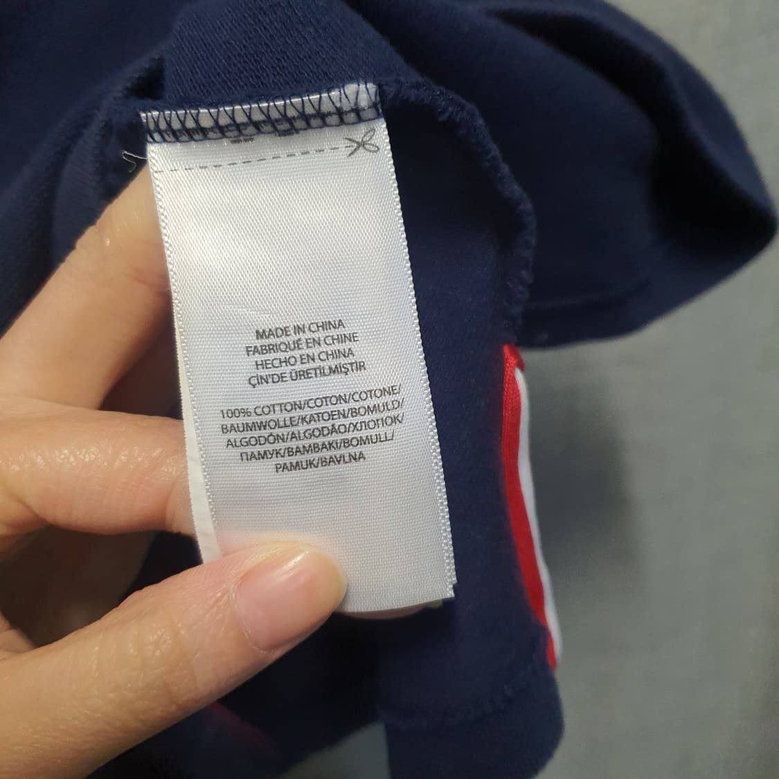 폴로 랄프로렌 커스텀슬림핏 네이비 엠블럼 반팔 카라티  상품이미지5