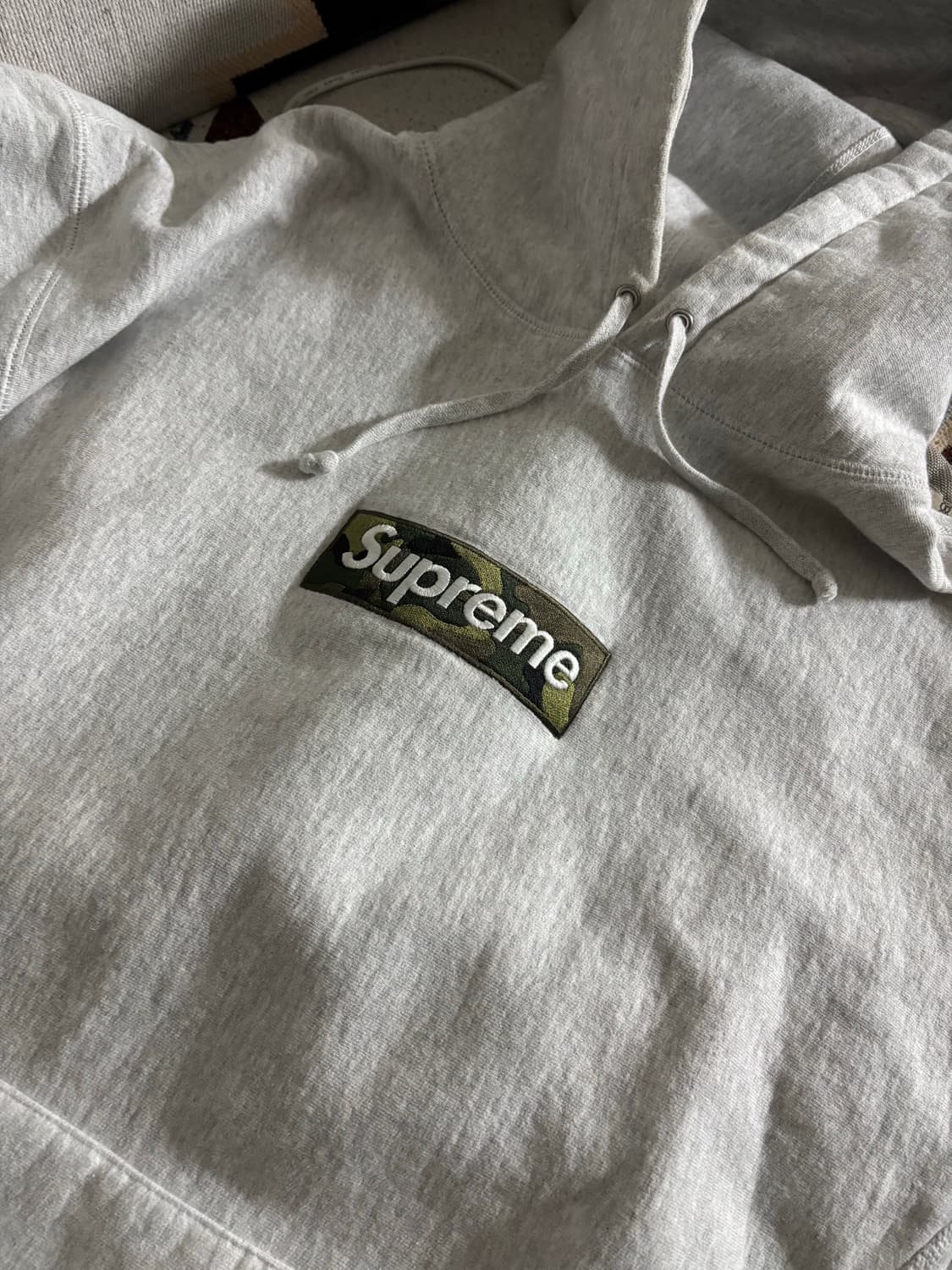 슈프림 박스 로고 후드 애쉬 그레이 XL 상품이미지1