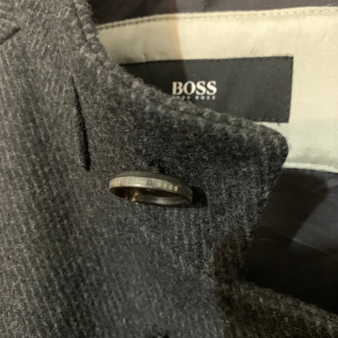 L BOSS 휴고 보스 신트렉스 울 모직 싱글 롱코트 상품이미지4