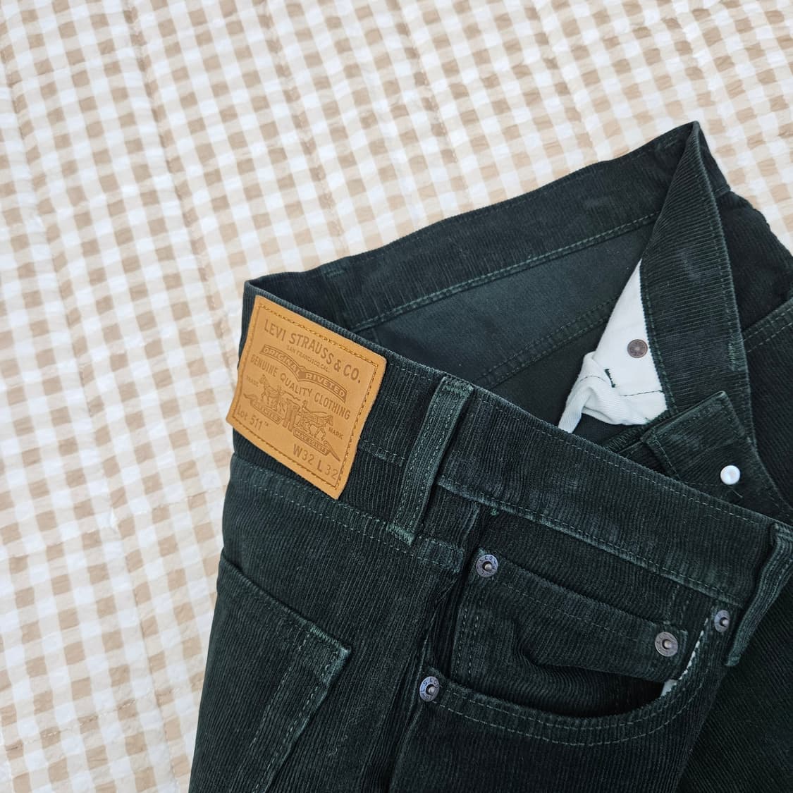 리바이스 511 골덴 면바지 남자32 상품이미지2
