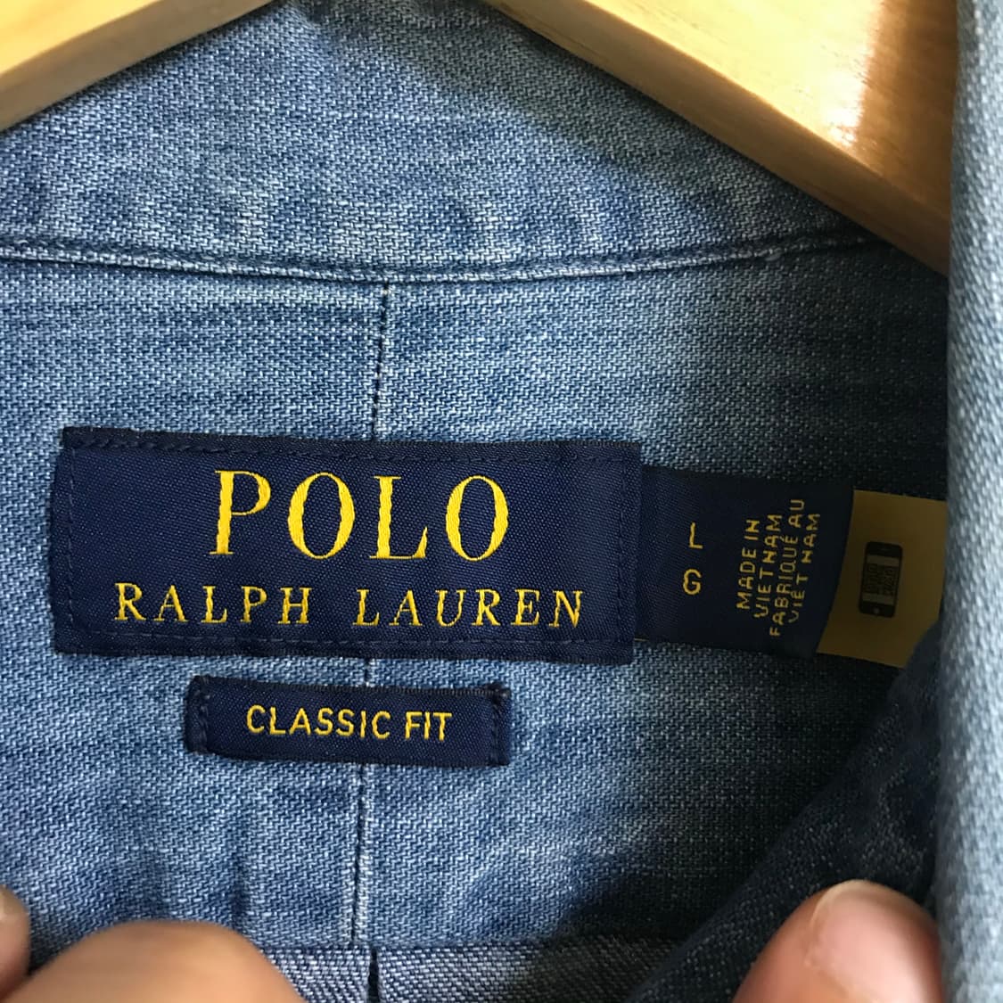 폴로 신형 큐알 데님셔츠 상품이미지3