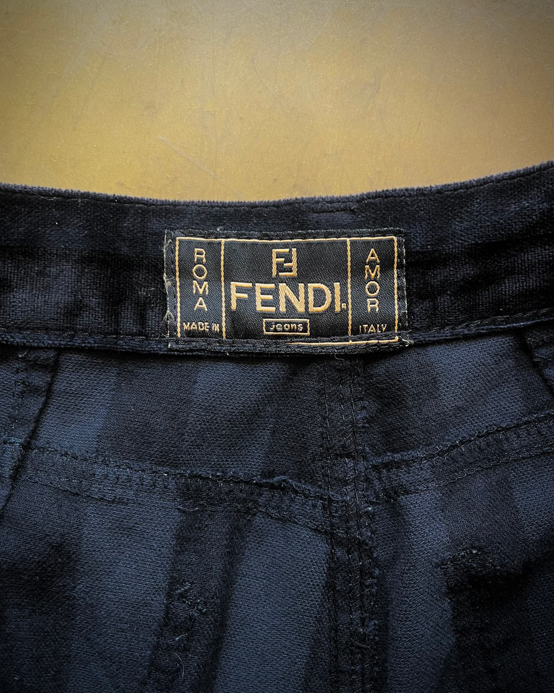 1990s FENDI Old Stripe Velour Trouser 상품이미지6