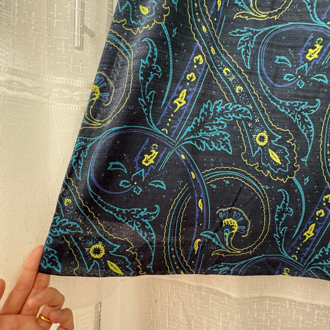 빈티지 페이즐리 패턴 롱스커트 상품이미지2