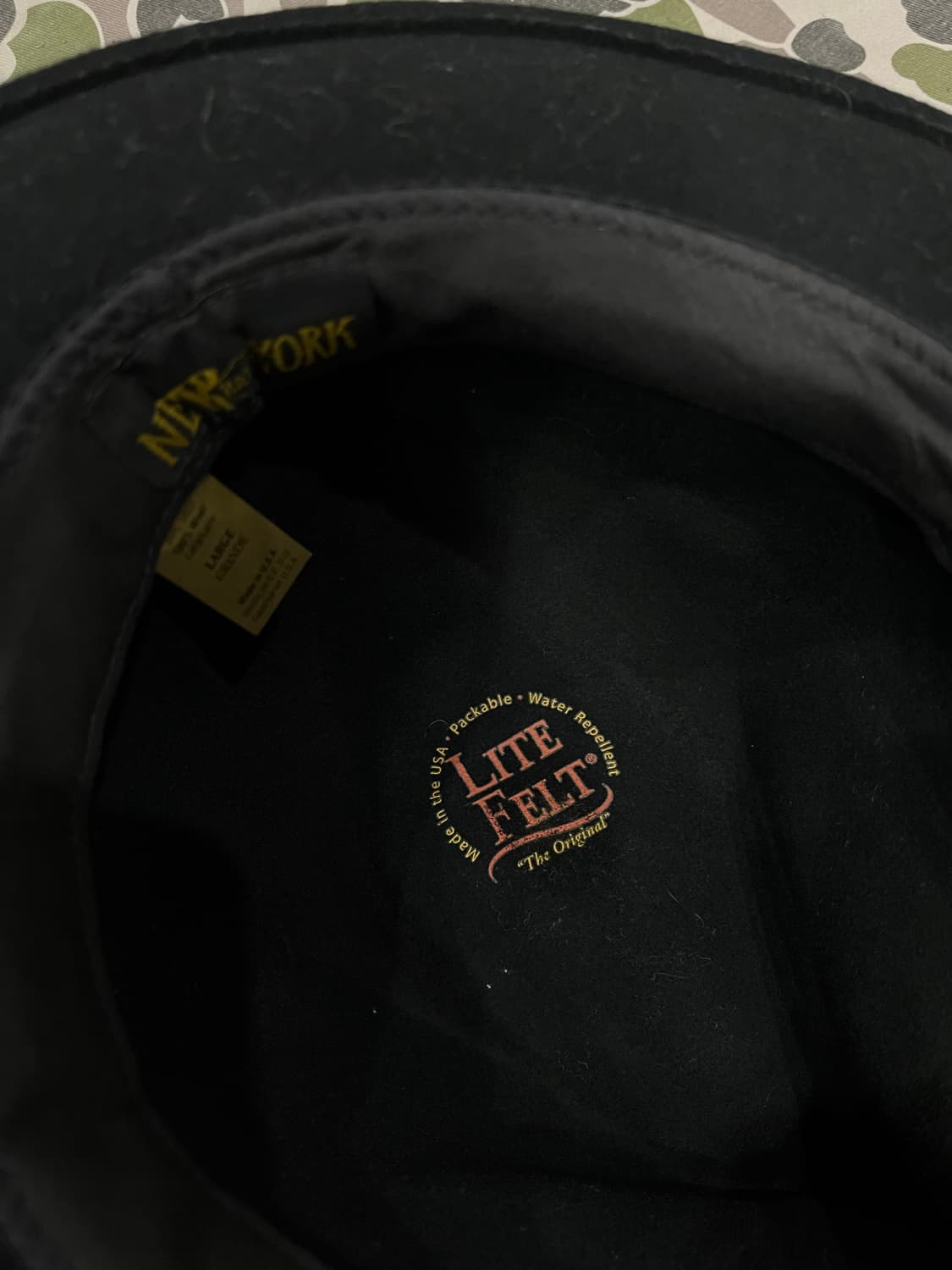 new york hat 퓨어울 리본 페도라 우먼즈 Made in USA  상품이미지5