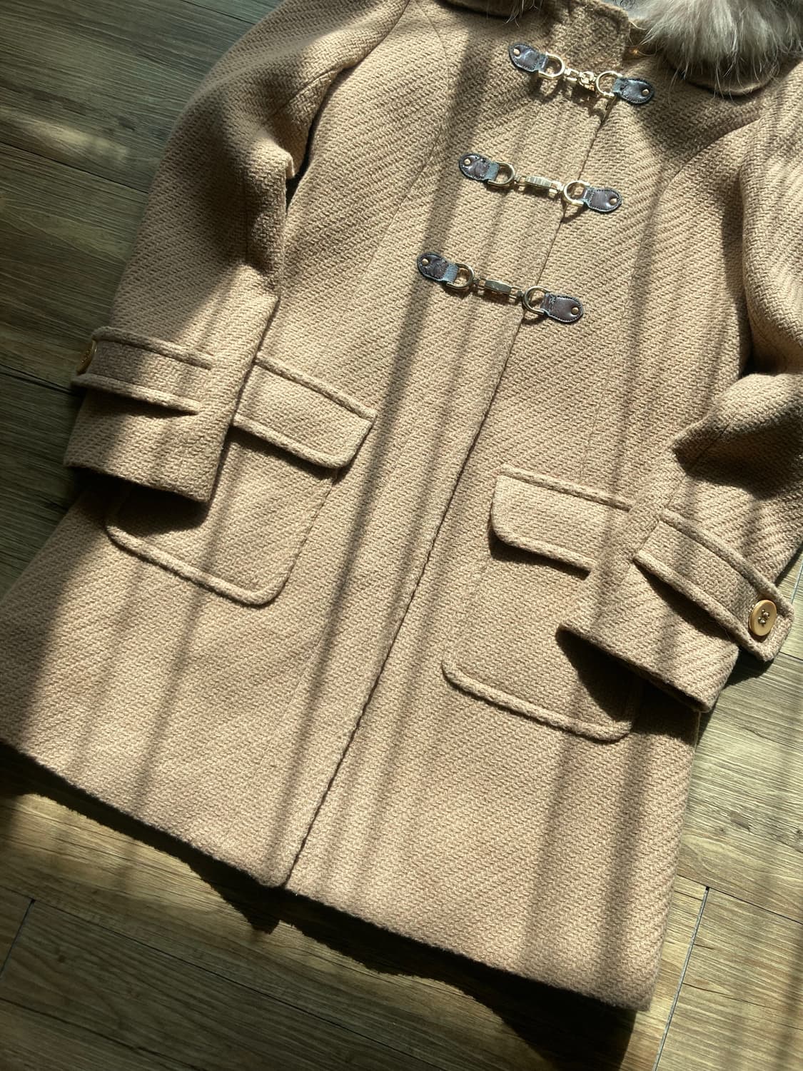 사와코 하구미 슈가슈가룬 바닐라 오네갸루 화이트 갸루 토키털 퍼 코트  상품이미지3