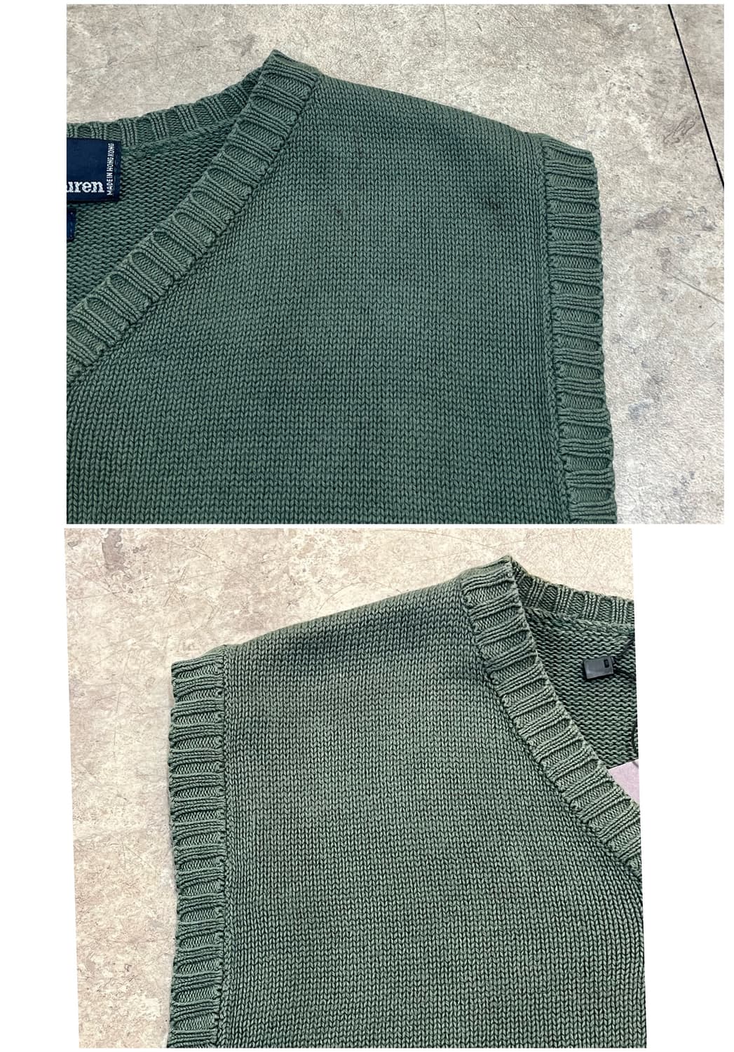 폴로 랄프로렌 니트 베스트 카키 #csz3724 상품이미지5