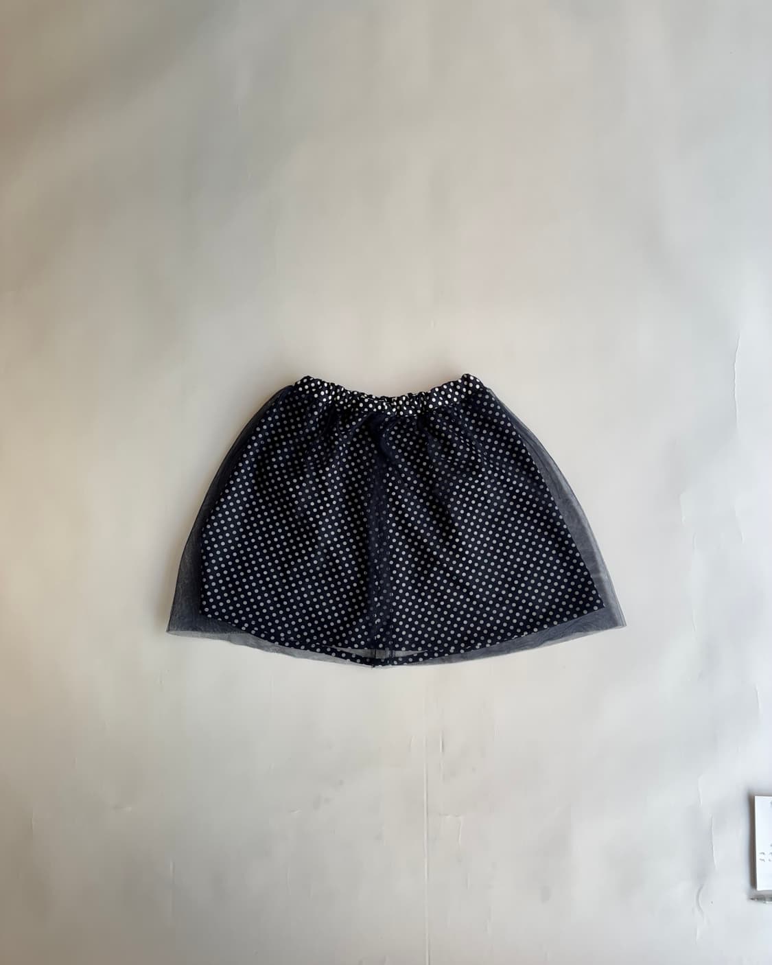 Layered Sheer Dot Mini Skirt 상품이미지2