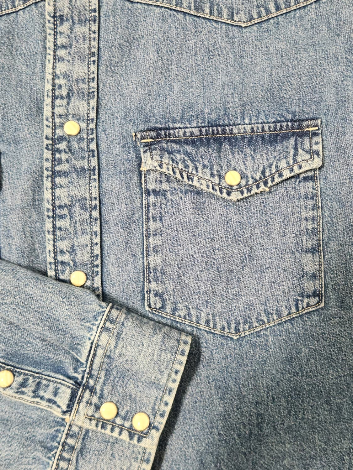 자라 웨스턴 데님 셔츠 상품이미지3