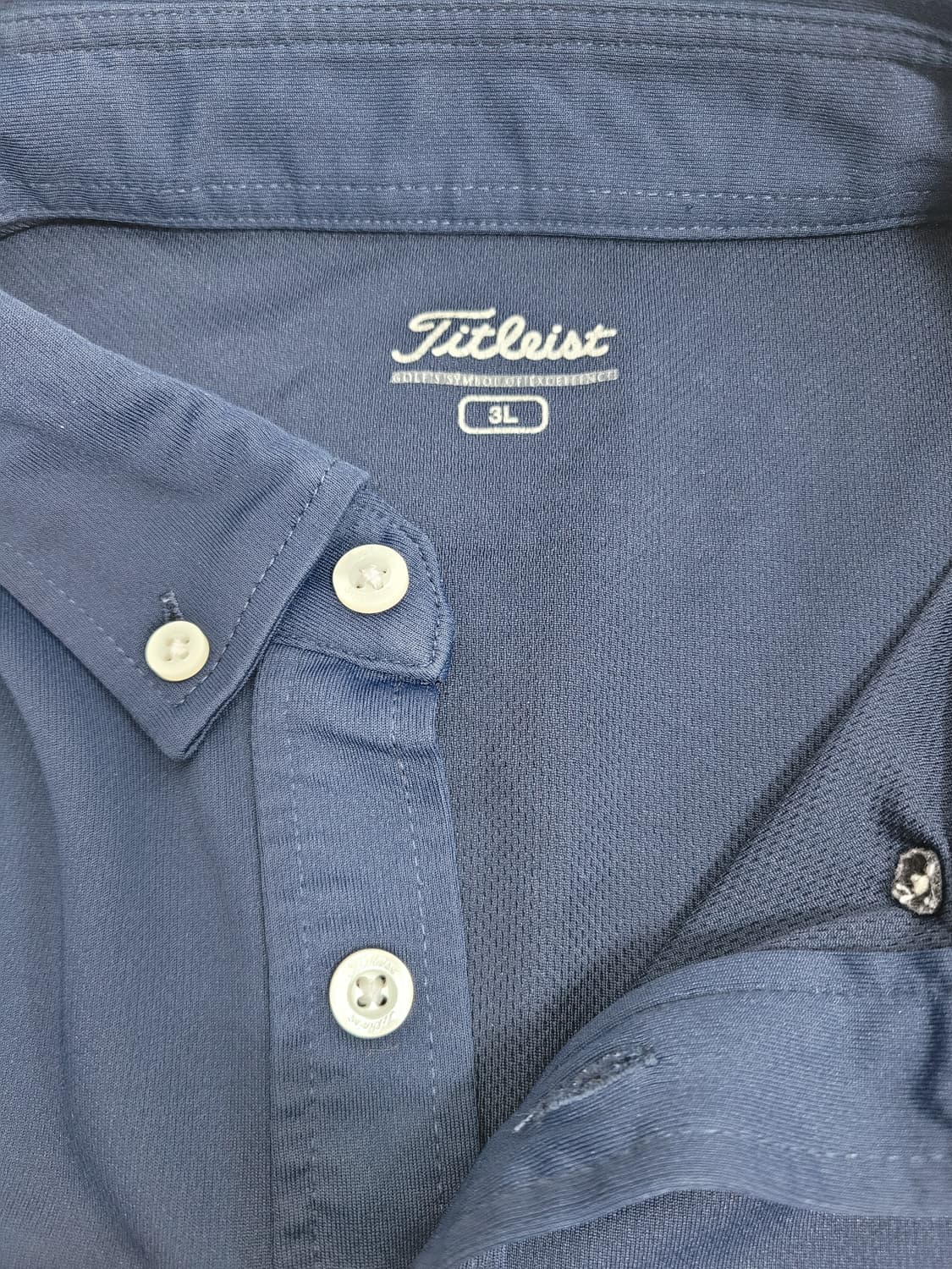 Titleist 타이틀리스트 쿨링 프린트 라인 티셔츠 / 남 3L 네이비 상품이미지7