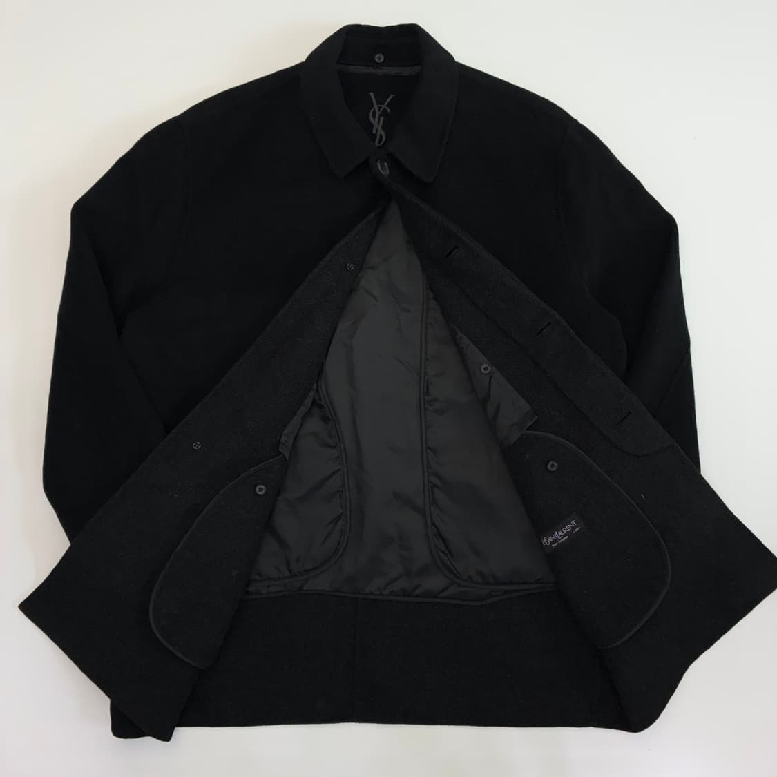 Ysl 입생로랑 캐시미어 혼방 울 코트 상품이미지4