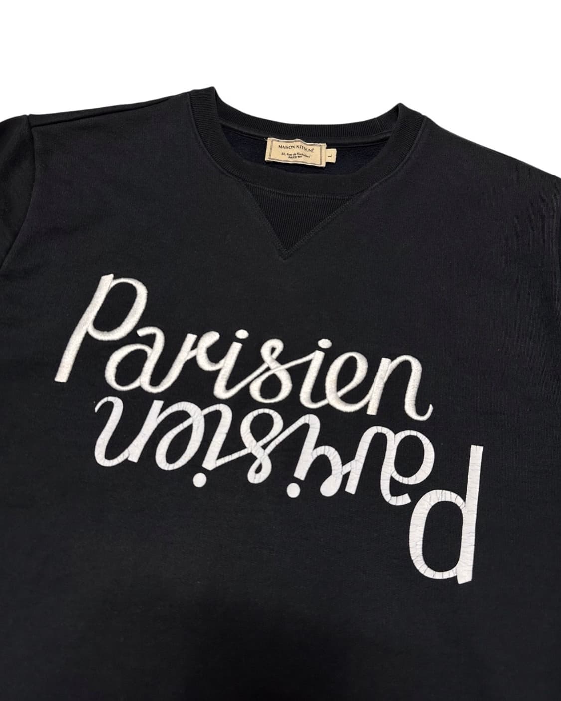 메종키츠네 파리지앵 블랙 맨투맨 상품이미지3