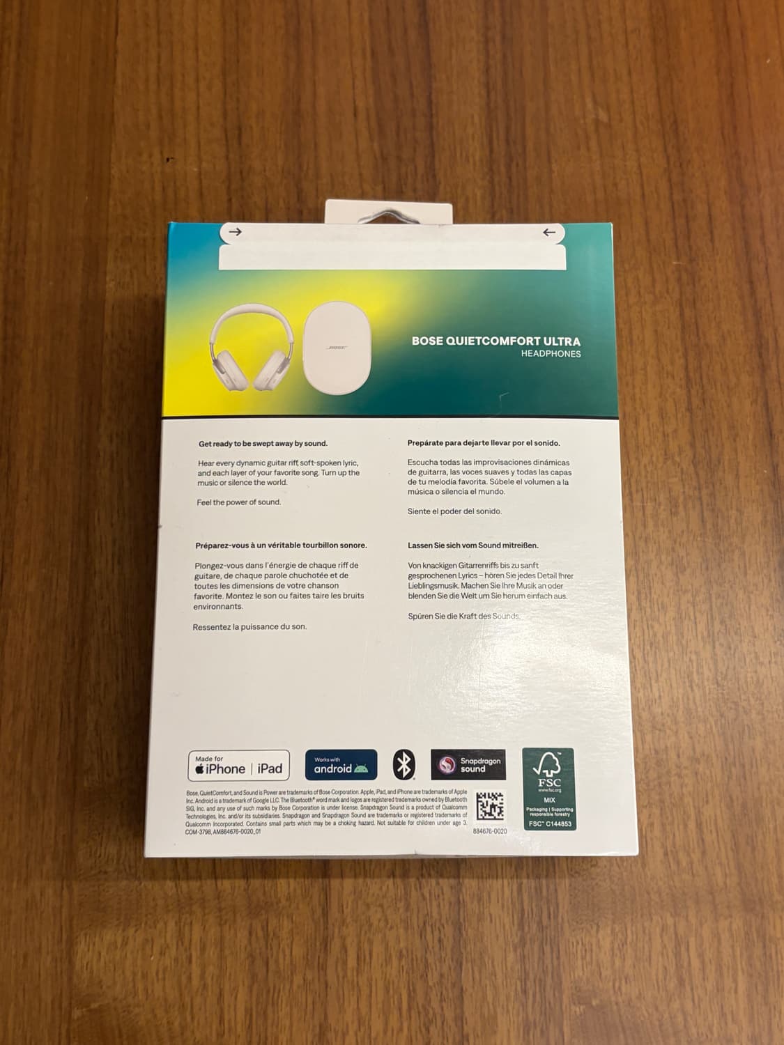 [국내정품] BOSE 보스 QC 울트라 헤드폰 화이트 스모크 (미개봉) 상품이미지3