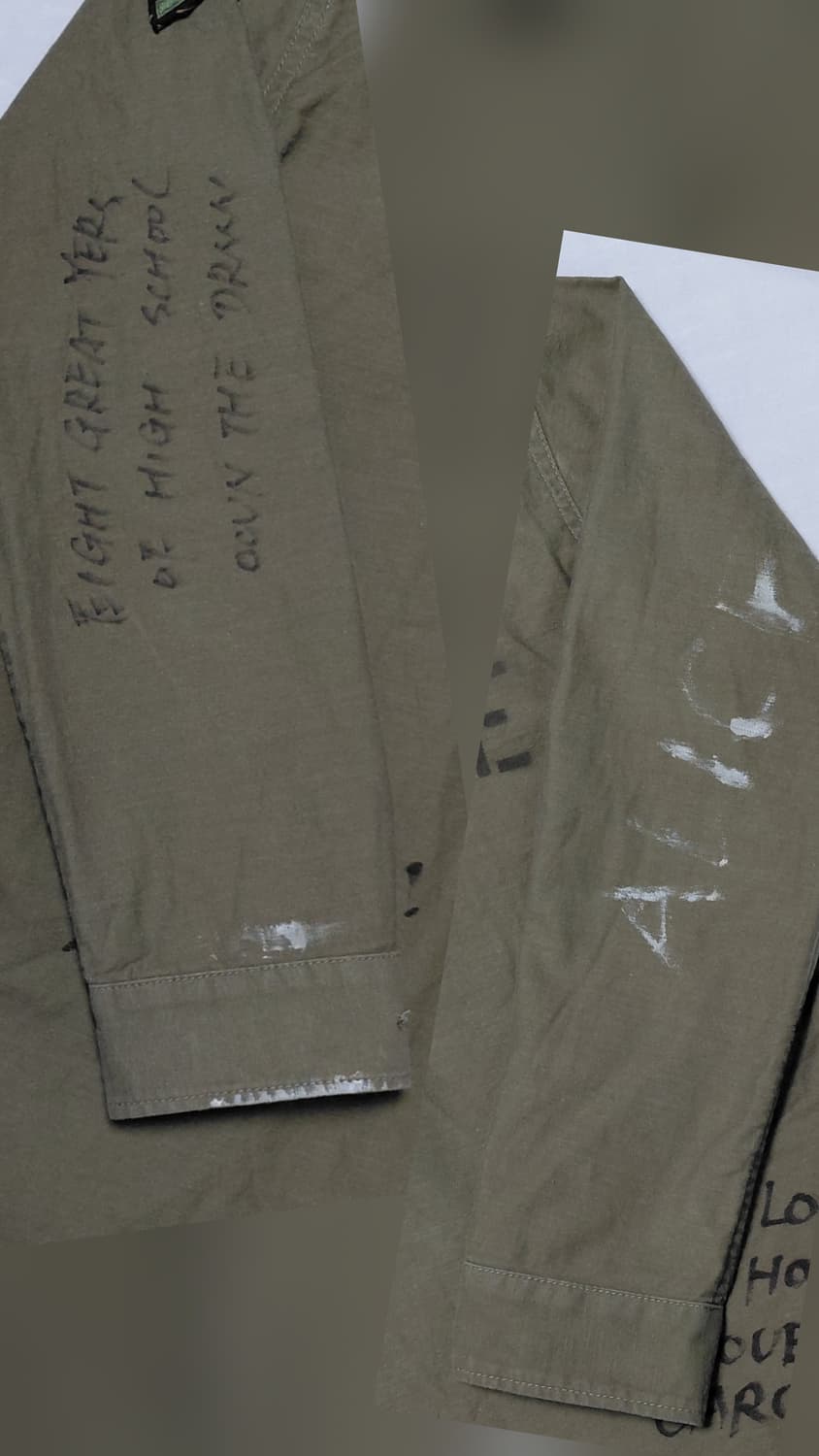 [Johnbull] 존불 핸드 페인팅 밀리터리 커스텀 셔츠 재킷 상품이미지10