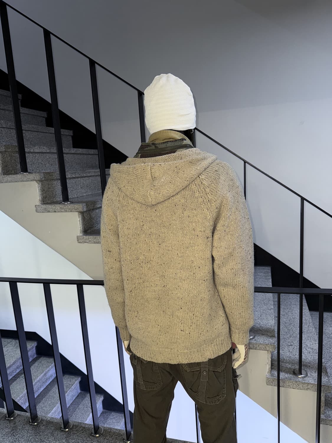 heavy knit hooded zipup jacket 상품이미지4
