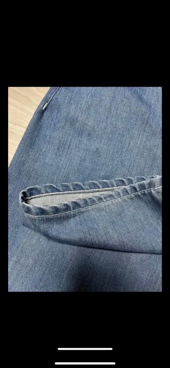 나나미카 5p 스트레이트 데님 인디고 블리치 32 상품이미지5