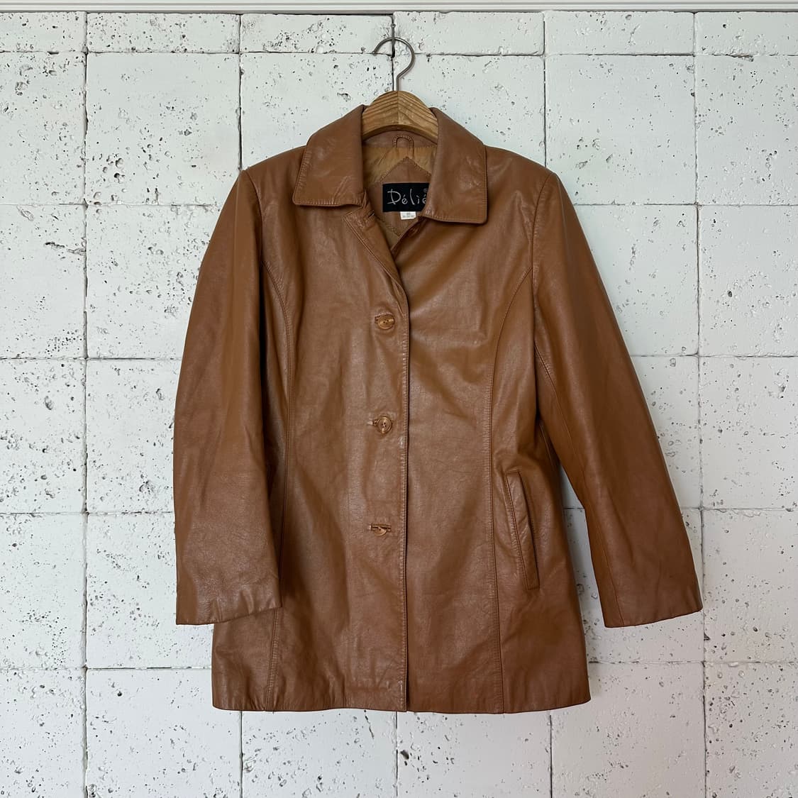 우먼66 빈티지 소가죽 자켓 상품이미지1