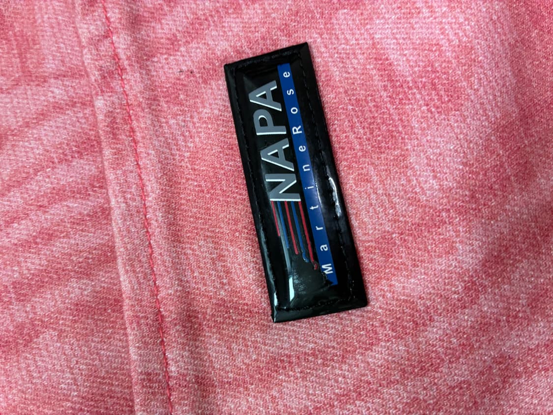 나파피리 × 마틴로즈 Martine Rose 콜라보 핑크 모아레 팬츠 S 상품이미지3