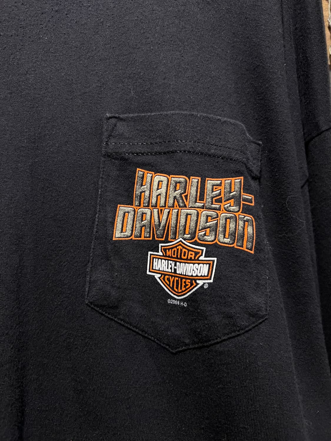 [2XL]00's 할리 데이비슨 USA Made 알래스카 롱슬리브 티셔츠 상품이미지4