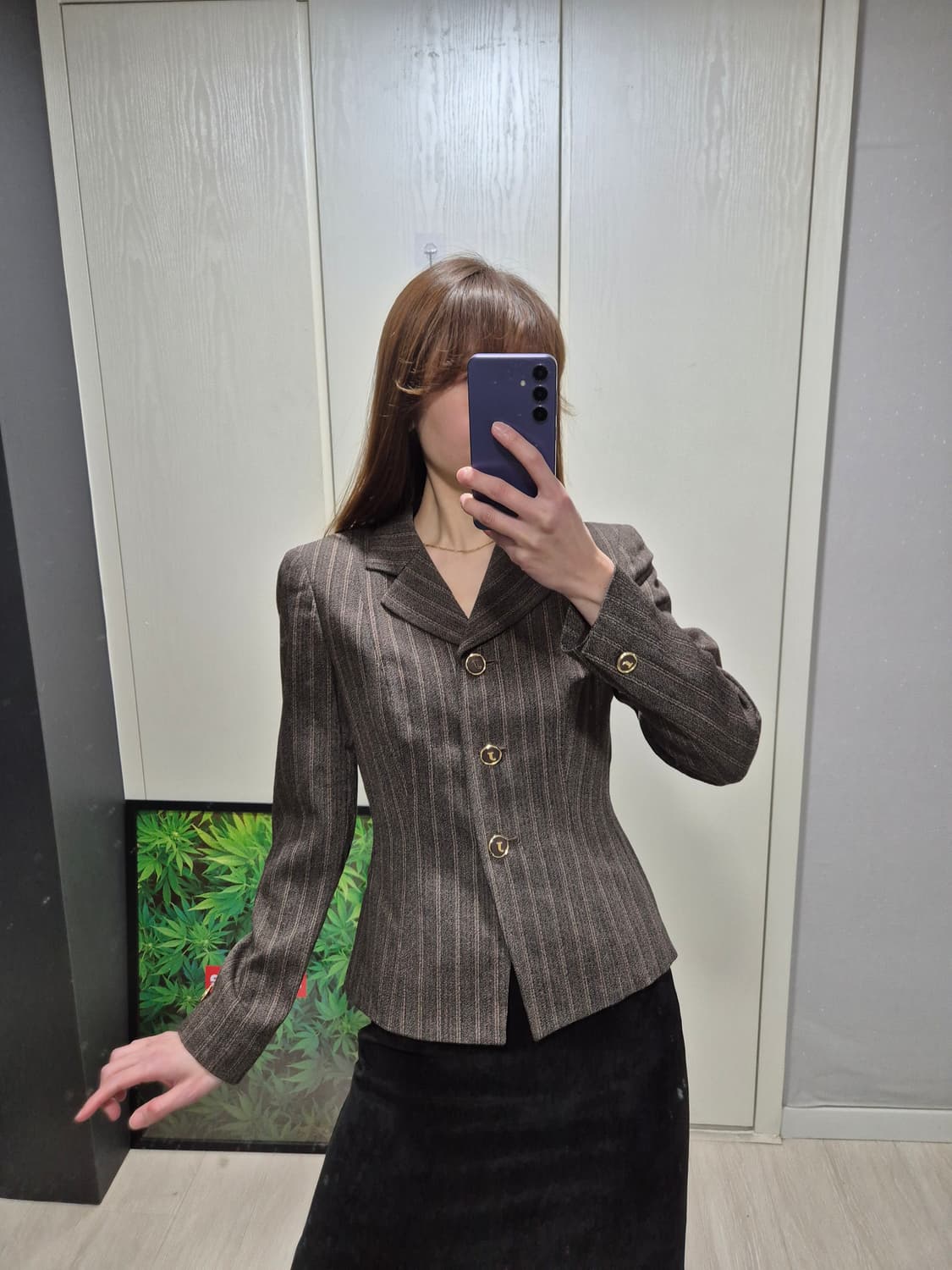 JAYRO. 스트라이프 브라운 자켓 상품이미지8