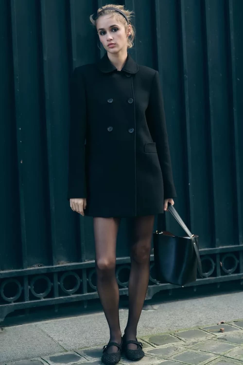 자라 Zara 더블 브레스트 울 코트 상품이미지3