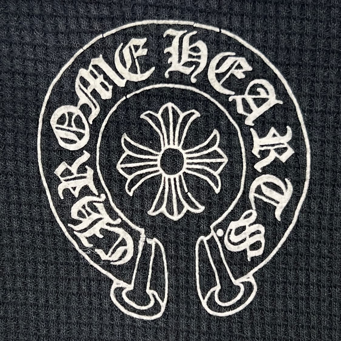 크롬하츠 크로스 홀스슈 메이드 인 할리우드 써멀 후드 집업 블랙 상품이미지9