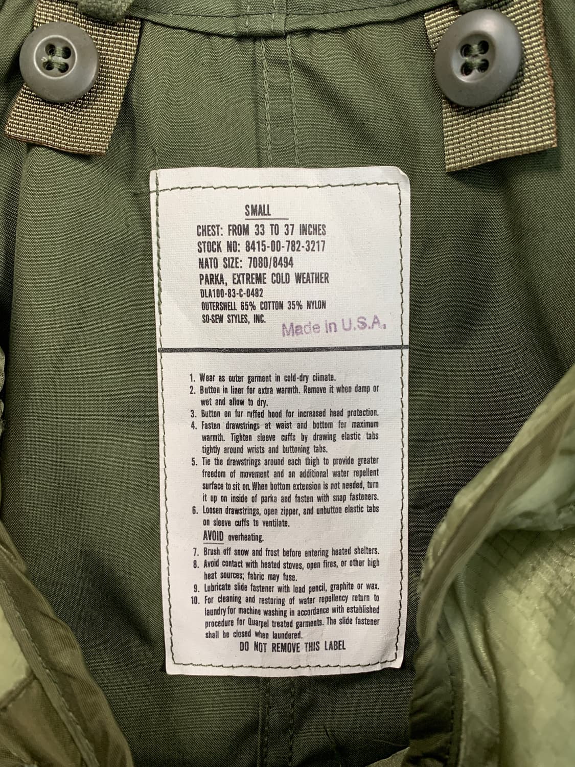 밀리터리 M51 so sew 피쉬테일 파카 상품이미지8