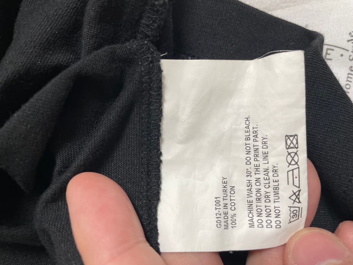 [M] 고샤 루브친스키 블랙 반팔 티셔츠 상품이미지3