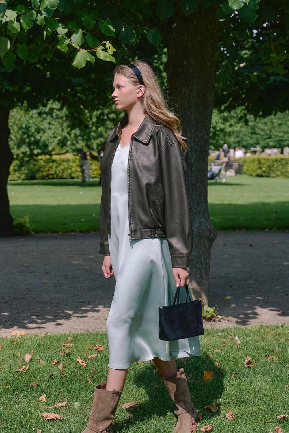 랭앤루 Washing Faux Leather Bomber 가죽자켓 상품이미지7