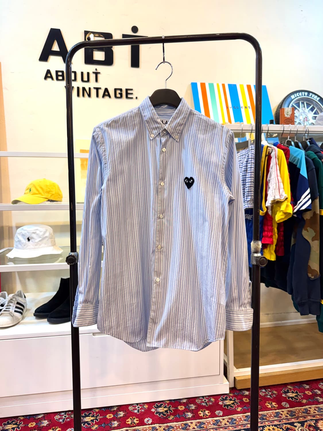 정품 꼼데가르송 셔츠M 상품이미지1