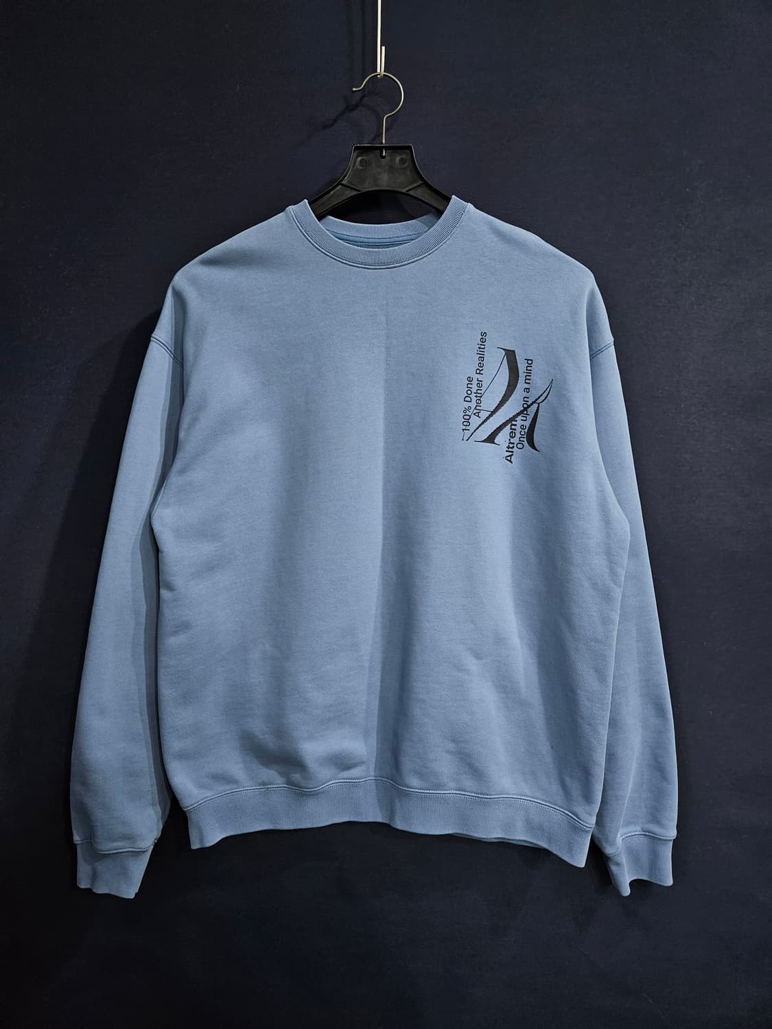 Altrem 알트램 다운블루 남성 오버핏 100~105 맨투맨  상품이미지1