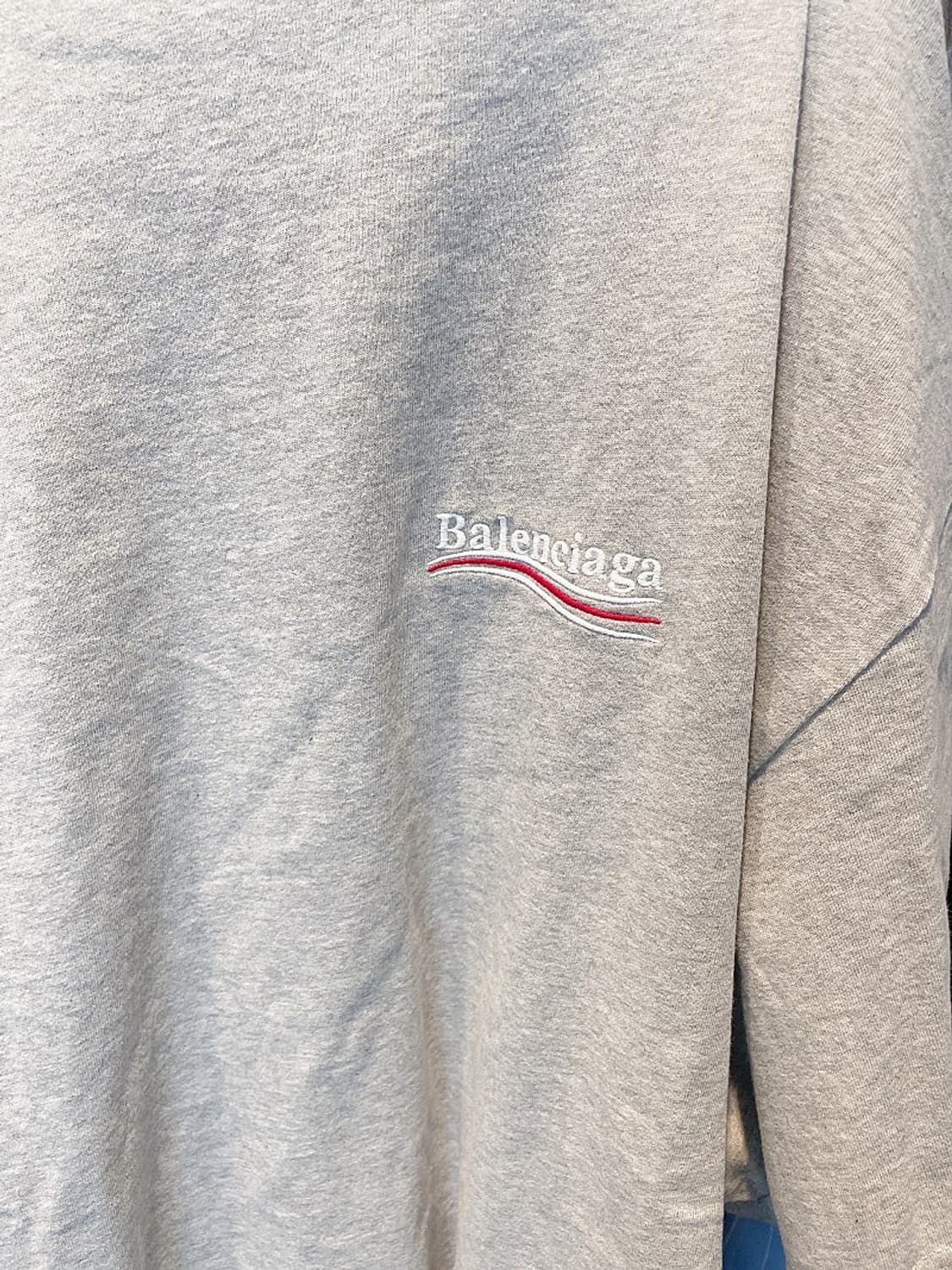 (정품/새상품) 발렌시아가 그레이 캠페인 레이어드 티셔츠 상품이미지4