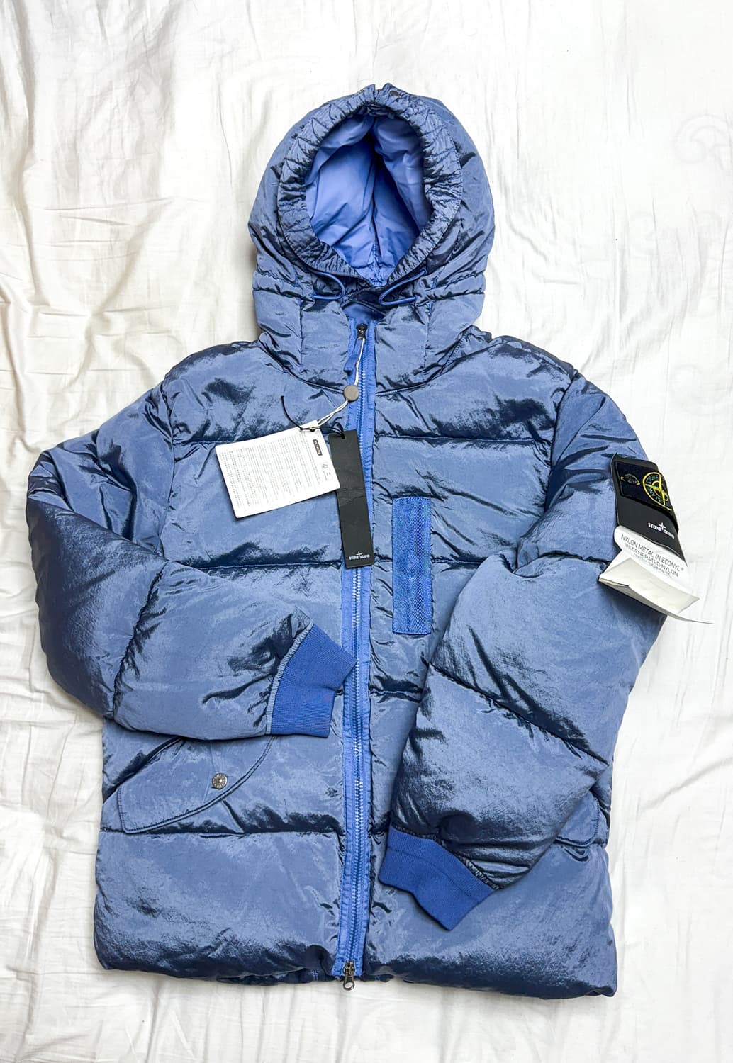 스톤아일랜드 나일론메탈패딩 블루 M 새제품 상품이미지1